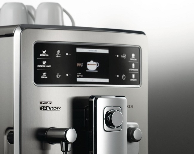 cafetera-Xelsis-Philips-detalle Cafetera Xelsis Acero Inoxidable de Philips detalle