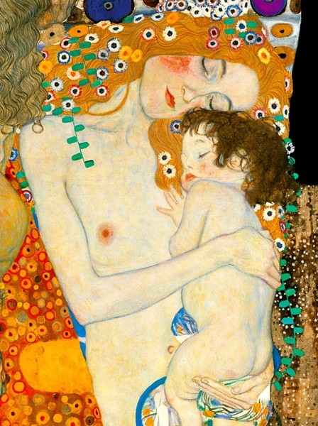 klimt madre bebé
