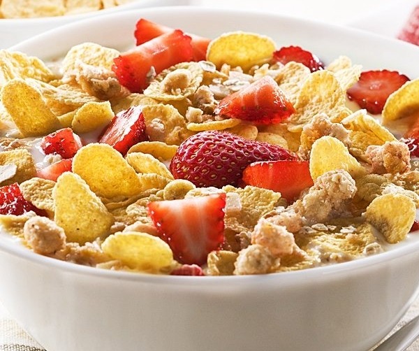 Bol cereales con fruta