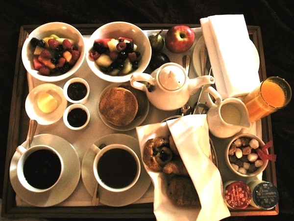 desayuno en la cama