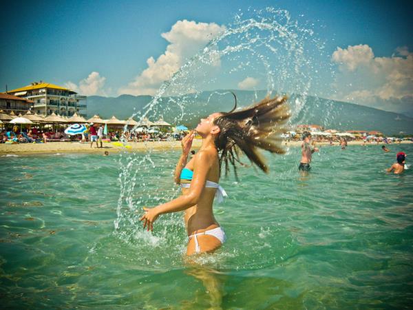 pelo mar