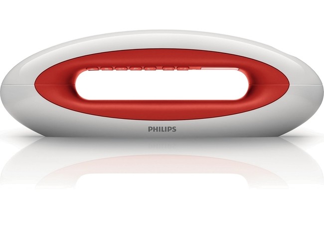 Telefono Mira de Philips M5501WR Teléfono inalámbrico Philips Mira rojo