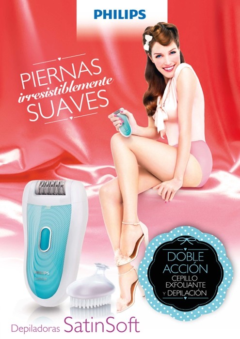 Philips Depiladora SatinSoft HP6522 PinUp