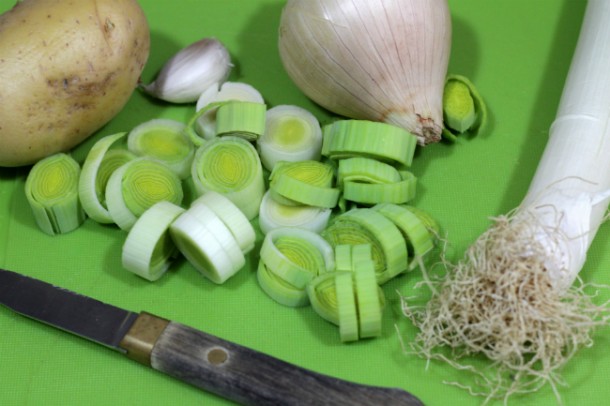 ingredientes crema puerros