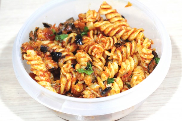 tupper pasta pra llevar al trabajo