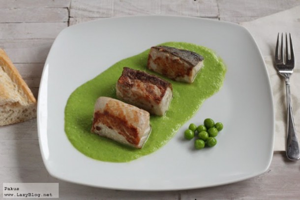 pez limon con guisantes
