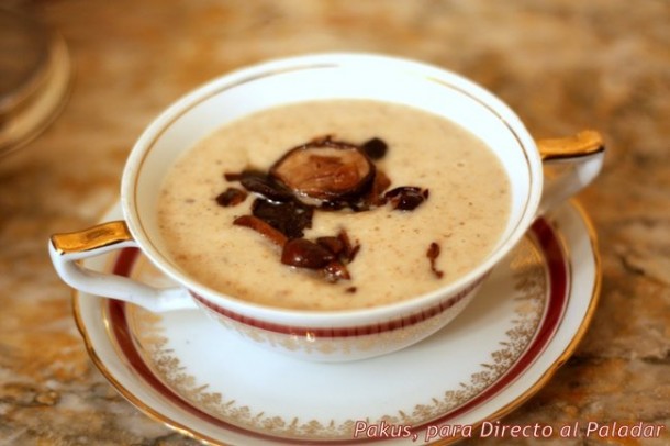 recetas con setas, crema casera de setas