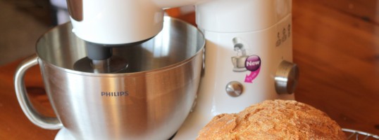 El robot y el pan payés casero