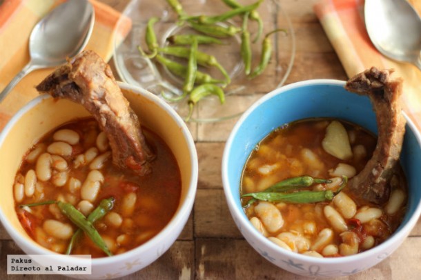 las nueve mejores recetas de alubias pochas con costillas