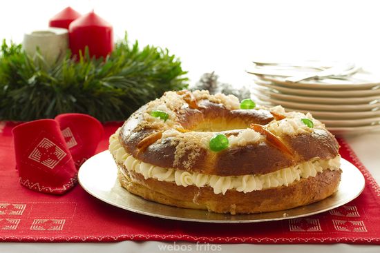 roscon de reyes relleno nata
