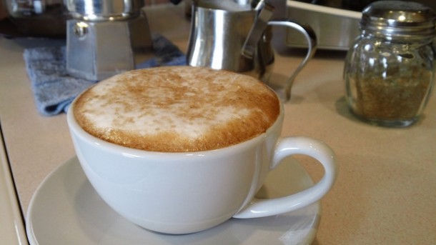 cafe americano con leche