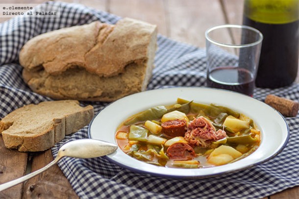 Los mejores pucheros del invierno. Pote de judias verdes