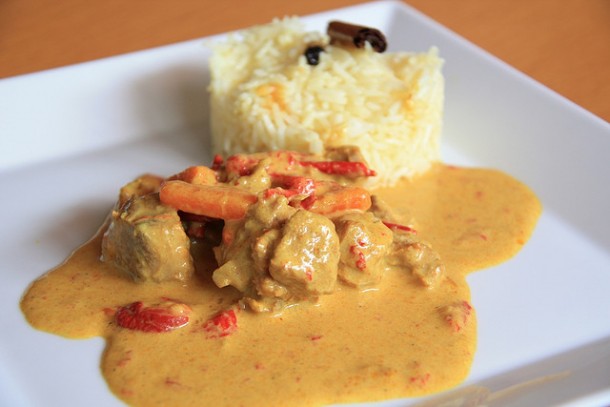 curry en receta