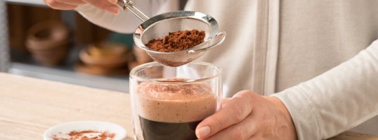 el toque final de cacao