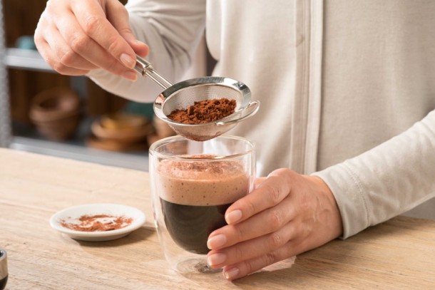 el toque final de cacao