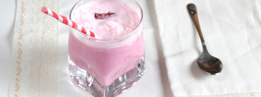smoothie de fresa y yogur