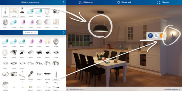 pildora Lighting, cocina