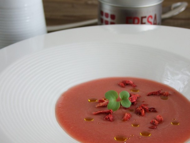 gazpacho de fresas