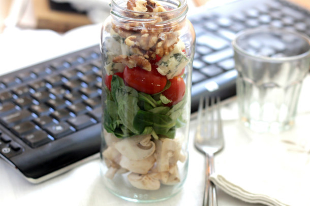 ensaladas en frasco