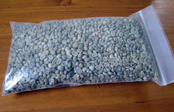 café verde en grano