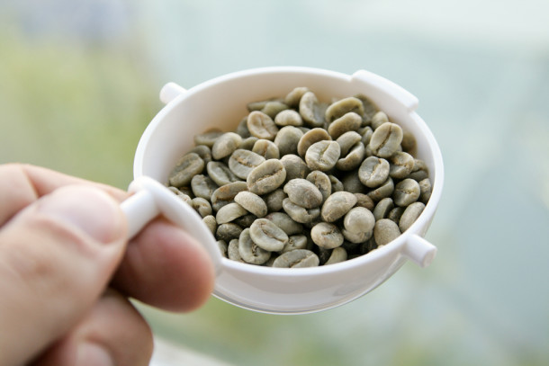 taza de café verde