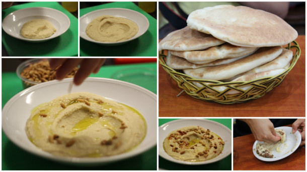 receta de hummus decoración
