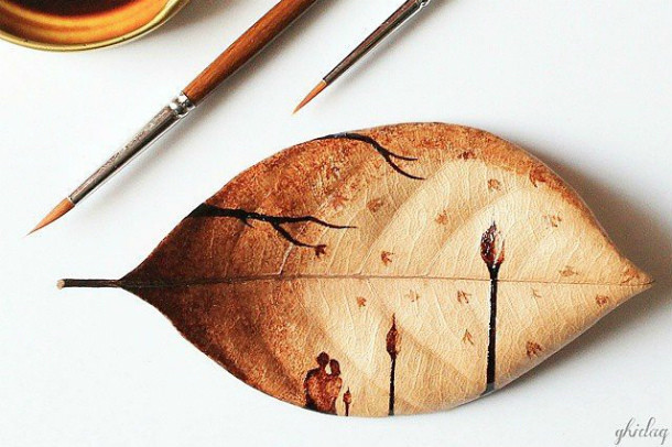 Arte con restos de café
