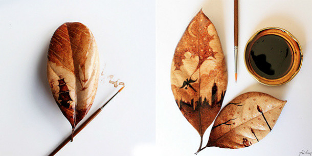 Arte con restos de café