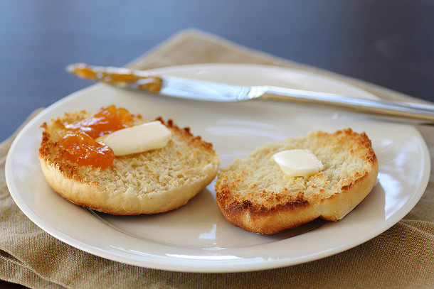 Muffins ingleses en la tostadora