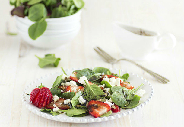 Fresas en ensalada