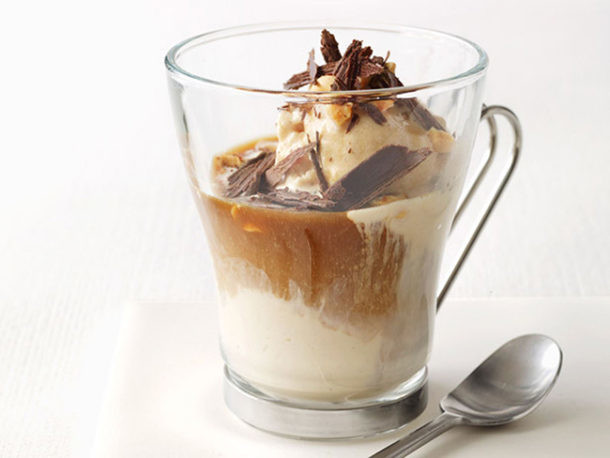 Affogato. Café muy frío