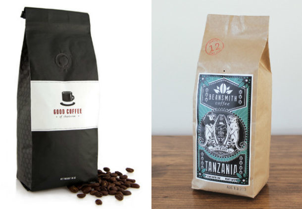 Bolsas de café con agujero