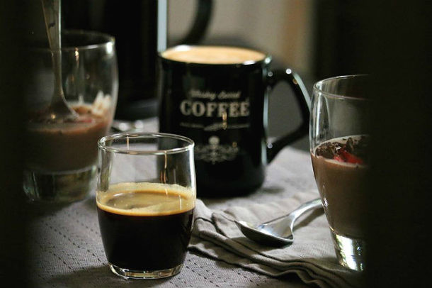 café envejecido en barricas
