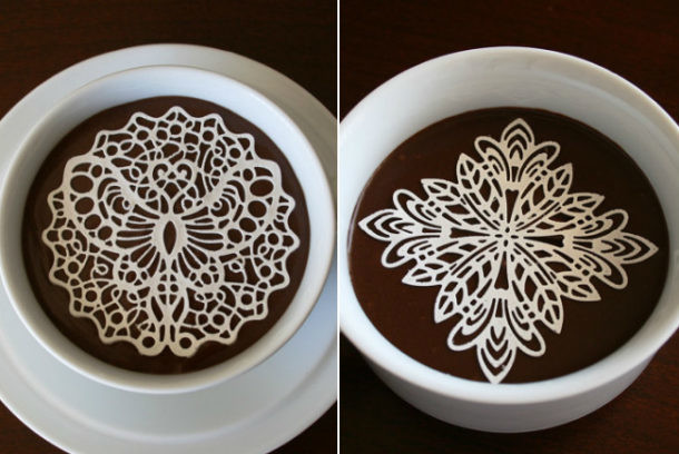 Café con azúcar de ganchillo