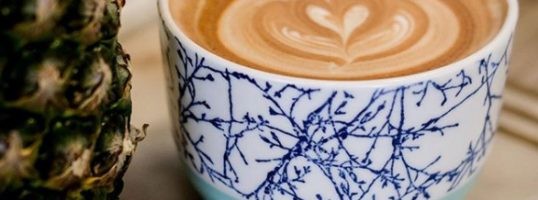 Café con leche en boles. Coffe bowl