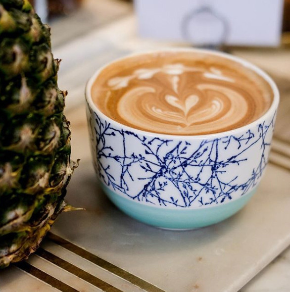 Café con leche en boles. Coffe bowl
