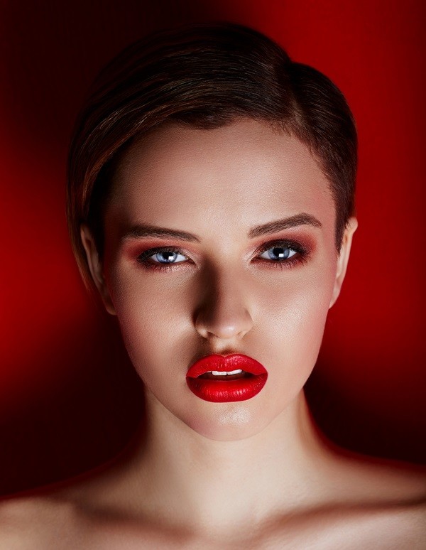 maquillaje con labios rojo maquillaje con labios rojo