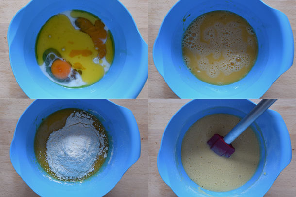 Pasos de la tarta de manzana