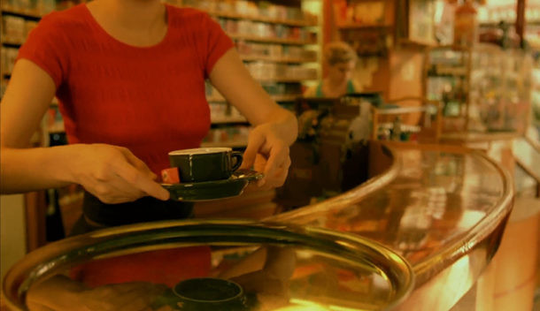 Amélie con café
