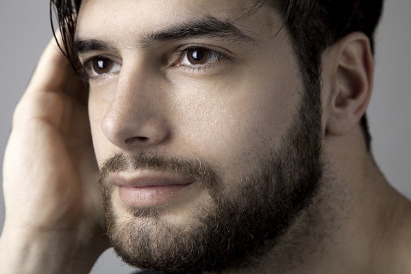 linea de cuello barba linea de cuello barba