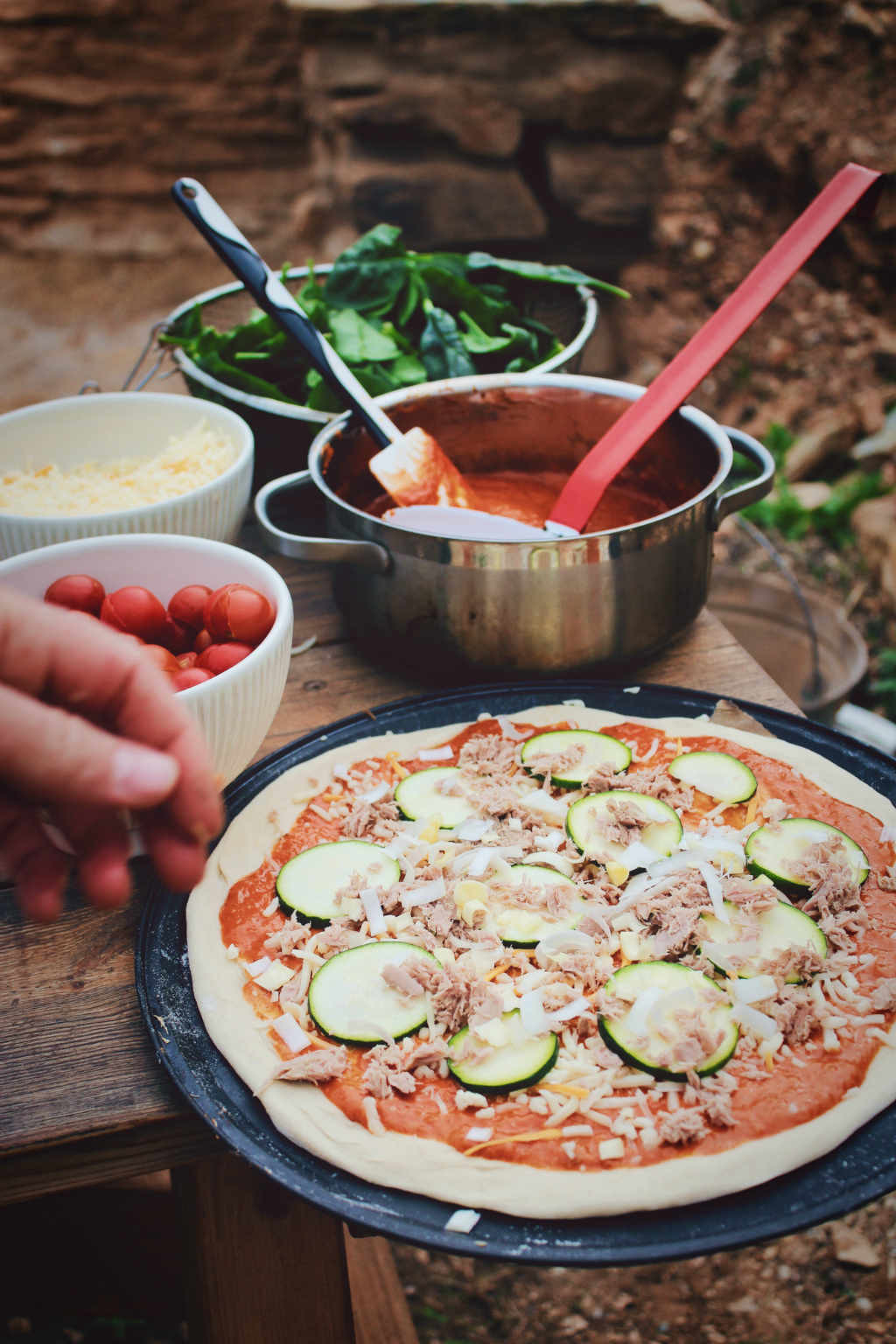 pizza de verano