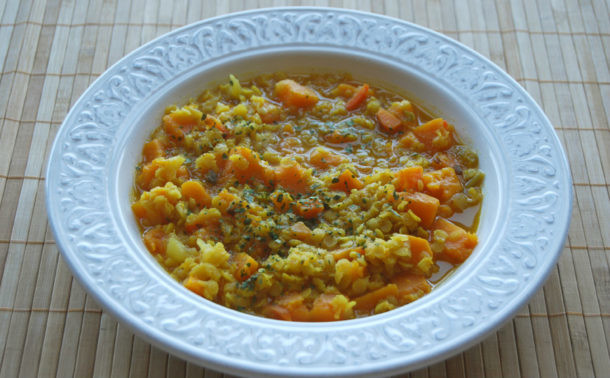 sopa de lentejas