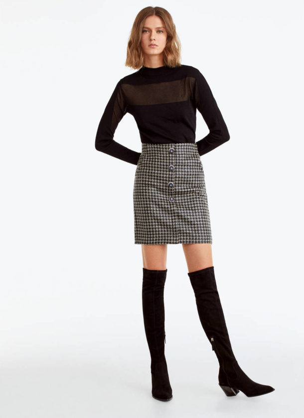 Tendencias otono 2019: minifalda y botas altas