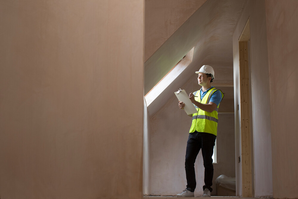 Un técnico inspecciona un inmueble para certificado energético