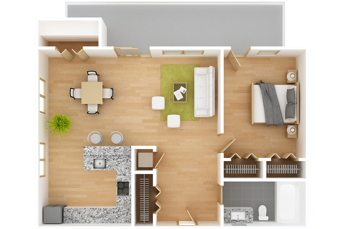 así es una vivienda para singles