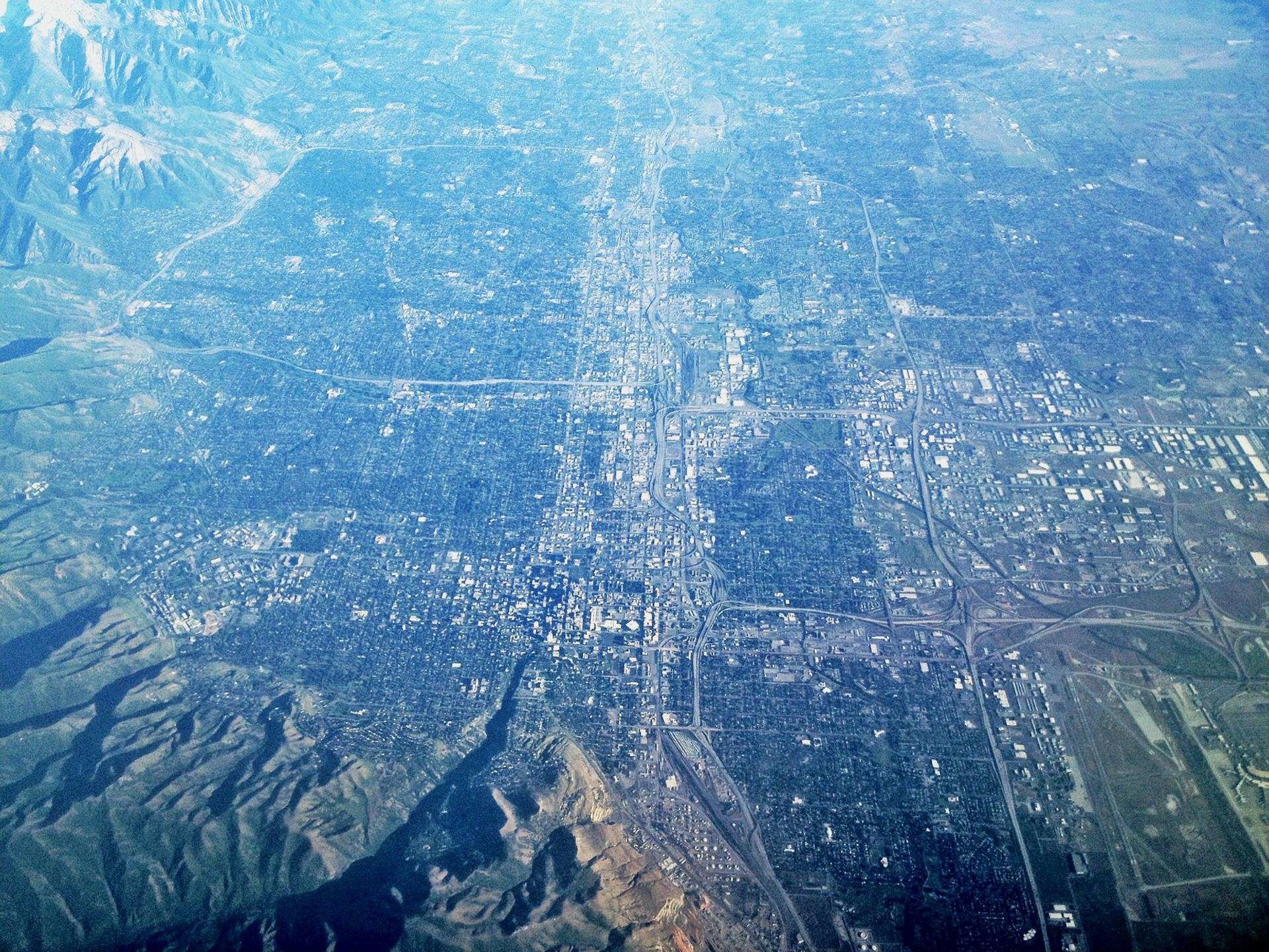 Aerial view of Salt Lake City