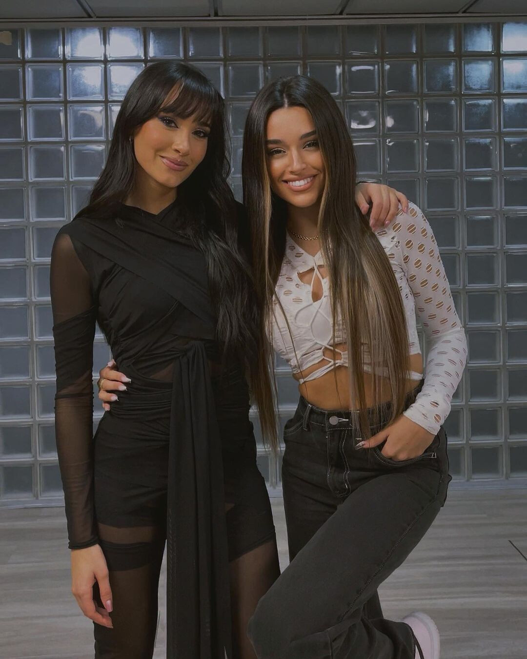 Marta Díaz y con Aitana